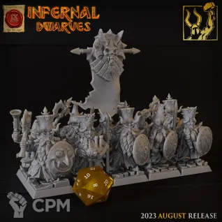 Описание картинки Chaos Dwarfs Warriors от Barduck Miniatures по цене 1 684руб | Свободный Рынок Миниатюр - СРМ