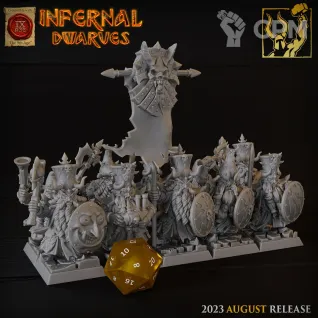 Описание картинки Chaos Dwarfs Warriors от Barduck Miniatures по цене 1 684руб | Свободный Рынок Миниатюр - СРМ