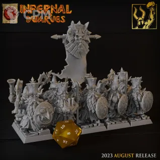 Описание картинки Chaos Dwarfs Warriors от Barduck Miniatures по цене 1 684руб | Свободный Рынок Миниатюр - СРМ