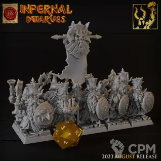 Описание картинки Chaos Dwarfs Warriors от Barduck Miniatures по цене 1 684руб | Свободный Рынок Миниатюр - СРМ