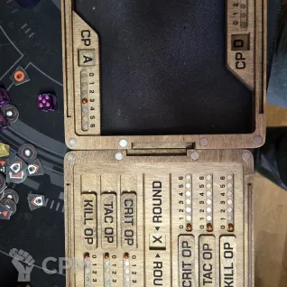 Описание картинки Трекер КП, очков, дайстрей для Kill Team, б/у от GumanoiDja по цене 3 200руб | Свободный Рынок Миниатюр - СРМ
