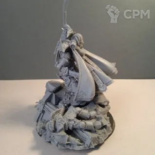 Описание картинки Jaghatai Khan, Primarch of The White Scars (бол.) от Студия Лютье по цене 3 000руб | Свободный Рынок Миниатюр - СРМ