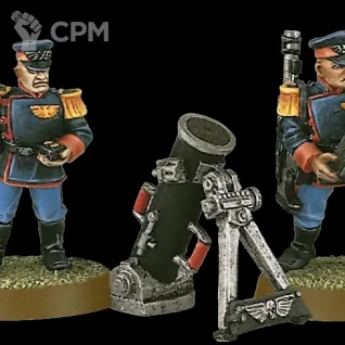 Описание картинки Mordian Iron Guard Mortar Team (old) от Орки с наГорки по цене 350руб | Свободный Рынок Миниатюр - СРМ