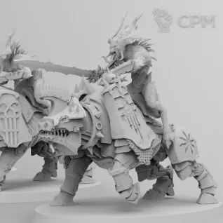 Описание картинки Bloodcrushers of Khorne от 3Д печать миниатюр по цене 666руб | Свободный Рынок Миниатюр - СРМ