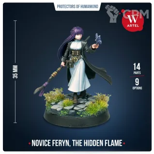 Описание картинки Миниатюра Novice Feryn, the Hidden Flame от Артель W по цене 1 250руб | Свободный Рынок Миниатюр - СРМ