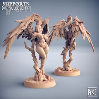 Описание картинки Ааракокра Чародейка (Aarakokra the Enchantress) от Gabrigame_Print по цене 290руб | Свободный Рынок Миниатюр - СРМ