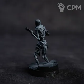 Описание картинки Скелет-копейщик от Dark Craft Hobby по цене 256руб | Свободный Рынок Миниатюр - СРМ