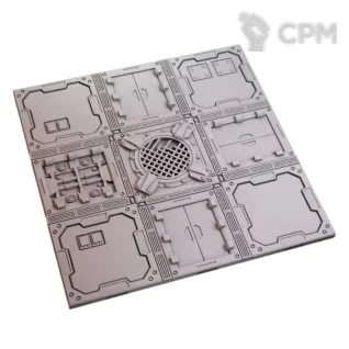 Описание картинки Zone Mortalis - SF Floor Tile Slim 3x3 GW C1 v03 от 3D Print Workshop по цене 658руб | Свободный Рынок Миниатюр - СРМ