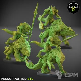 Описание картинки Saurus Knights от Kapers Point по цене 2 700руб | Свободный Рынок Миниатюр - СРМ