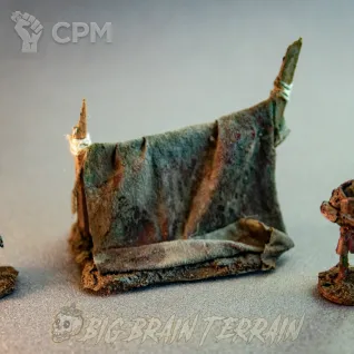 Описание картинки Маленький тент Супер-мутанта | Fallout: Wasteland Warfare от Big Brain Terrain по цене 650руб | Свободный Рынок Миниатюр - СРМ