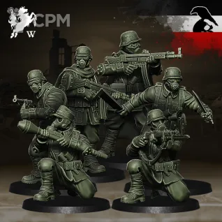 Описание картинки Germans - Infantry от Manufactorum76 по цене 1 600руб | Свободный Рынок Миниатюр - СРМ