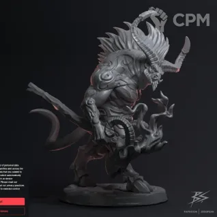 Описание картинки Ogroid Thaumaturge от Knight of Light по цене 280руб | Свободный Рынок Миниатюр - СРМ
