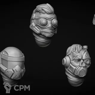 Описание картинки Helmets model “AM” type Mercenary от LDBits по цене 508руб | Свободный Рынок Миниатюр - СРМ
