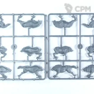 Описание картинки Oathmark Goblin Wolf Riders от Base 28 по цене 3 510руб | Свободный Рынок Миниатюр - СРМ