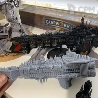 Описание картинки The Nightfall - Gloriana-class Battleship от 3Д печать миниатюр по цене 3 522руб | Свободный Рынок Миниатюр - СРМ