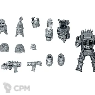 Описание картинки World Eaters Terminator – Azrakh the Annihilator от Red Rooster по цене 791руб | Свободный Рынок Миниатюр - СРМ