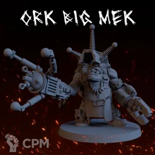 Описание картинки Биг Мек / Gig Mek / Orks / Орки / Warhammer 40000 / Вархаммер 40000 от Лавка Приключенца по цене 399руб | Свободный Рынок Миниатюр - СРМ
