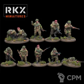 Описание картинки Британия, Десантники, British Paratroopers, SectionnAirlanding от 3DPrintClub по цене 75руб | Свободный Рынок Миниатюр - СРМ