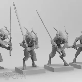 Описание картинки Daemons of Khorne Bloodletter / Кровопускатель от 3Д печать миниатюр по цене 219руб | Свободный Рынок Миниатюр - СРМ