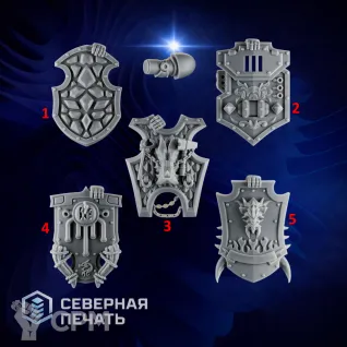 Описание картинки Щиты 2 (Emberforge shields) от Северная печать по цене 50руб | Свободный Рынок Миниатюр - СРМ