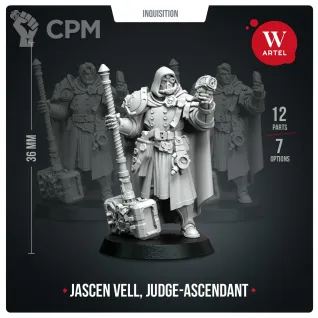 Описание картинки Миниатюра Jascen Vell, Judge-Ascendant от Артель W по цене 1 200руб | Свободный Рынок Миниатюр - СРМ