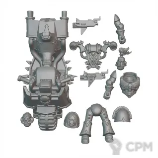 Описание картинки Chaos Bikers от WastelandMiniatures по цене 410руб | Свободный Рынок Миниатюр - СРМ