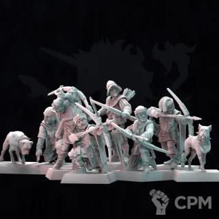 Описание картинки Cities of Sigmar - Empire Rangers от 3Д печать миниатюр по цене 2 533руб | Свободный Рынок Миниатюр - СРМ