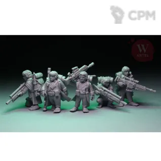 Описание картинки Halflings Sharpshooters от Артель W по цене 2 200руб | Свободный Рынок Миниатюр - СРМ