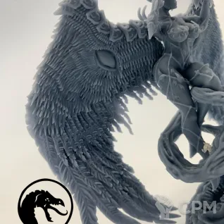 Описание картинки Tzeentch Daemon Prince от Studio Cockatoo по цене 1 452руб | Свободный Рынок Миниатюр - СРМ