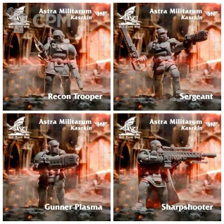 Описание картинки Kasrkin Kill Team от AxeL's Forge по цене 150руб | Свободный Рынок Миниатюр - СРМ