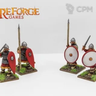 Описание картинки FF013 Byzantine Spearmen от Base 28 по цене 3 000руб | Свободный Рынок Миниатюр - СРМ