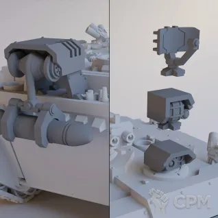 Описание картинки Набор миниатюр Warhammer 40000 Adeptus Astartes: Vindicator / Космодесант: Виндикатор от Лавка Приключенца по цене 999руб | Свободный Рынок Миниатюр - СРМ