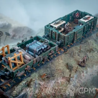 Описание картинки Секции железной дороги ✠ TRENCH CRUSADE от Big Brain Terrain по цене 4 150руб | Свободный Рынок Миниатюр - СРМ