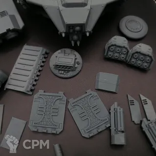 Описание картинки Corvus Blackstar Deathwatch от @Avdohaprint по цене 2 200руб | Свободный Рынок Миниатюр - СРМ