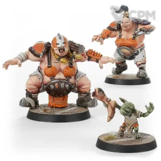 Описание картинки Blood Bowl Ogre Team Booster от Mechanikus Forge по цене 1 300руб | Свободный Рынок Миниатюр - СРМ