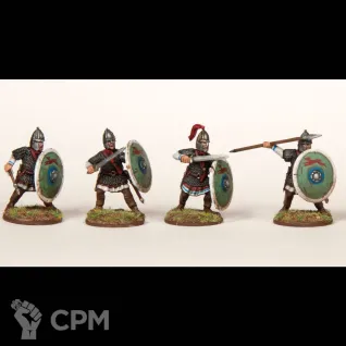 Описание картинки Late Roman Legionaries (1): Lorica Hamata от Base 28 по цене 3 563руб | Свободный Рынок Миниатюр - СРМ