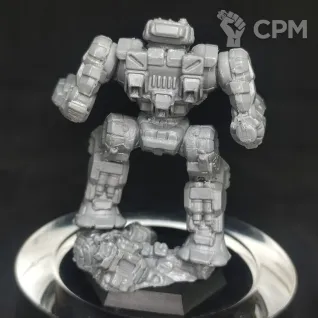 Описание картинки Highlander HGN-732 (в прыжке) (90 тонн) от Dwarf Pirate Foundry по цене 450руб | Свободный Рынок Миниатюр - СРМ