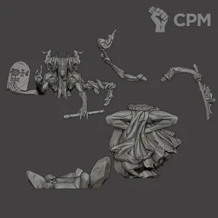 Описание картинки Priest of the Underworld от Manufactorum76 по цене 625руб | Свободный Рынок Миниатюр - СРМ