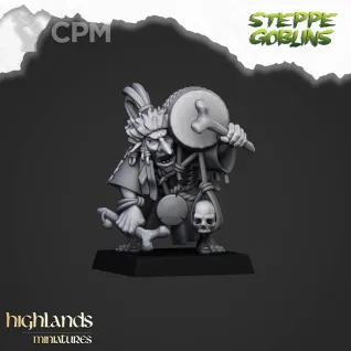 Описание картинки Steppe Goblin Shaman от 3DPrintClub по цене 83руб | Свободный Рынок Миниатюр - СРМ