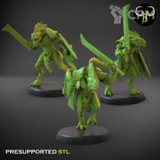 Описание картинки Saurus Warriors Club 12шт от Kapers Point по цене 1 980руб | Свободный Рынок Миниатюр - СРМ