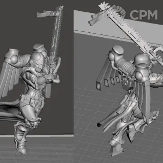Описание картинки Sister of Battle Zephyrim от 3Д печать миниатюр по цене 237руб | Свободный Рынок Миниатюр - СРМ