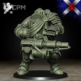 Описание картинки Highlanders - Heavy Soldier with Flamethrower - Trench Crusade от Critical Print по цене 460руб | Свободный Рынок Миниатюр - СРМ