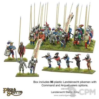 Описание картинки 209916002  Plastic Landsknechts starter army от Base 28 по цене 13 375руб | Свободный Рынок Миниатюр - СРМ