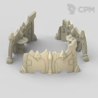 Описание картинки Eldar Barricade 3 от AxeL's Forge по цене 100руб | Свободный Рынок Миниатюр - СРМ