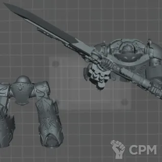 Описание картинки Contemptor-Achillus Dreadnought от Knight of Light по цене 850руб | Свободный Рынок Миниатюр - СРМ