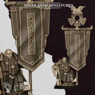 Описание картинки Son of Marduk Battle Standard Bearer от 3DPrintClub по цене 140руб | Свободный Рынок Миниатюр - СРМ
