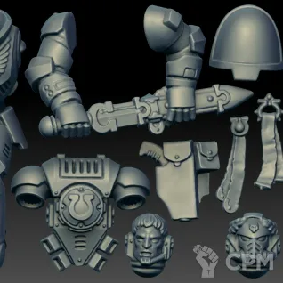 Описание картинки Lieutenant Calsius (Scan) от AxeL's Forge по цене 200руб | Свободный Рынок Миниатюр - СРМ