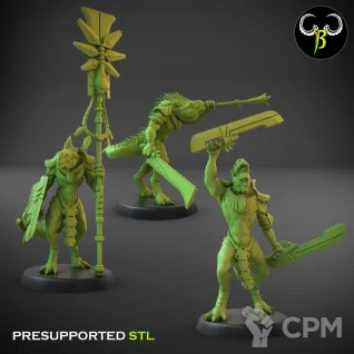 Описание картинки Saurus Warriors Club 12шт от Kapers Point по цене 1 980руб | Свободный Рынок Миниатюр - СРМ