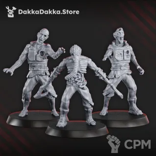 Описание картинки Zombies Squad от Manufactorum76 по цене 1 500руб | Свободный Рынок Миниатюр - СРМ