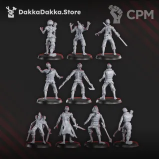 Описание картинки Zombies Squad от Manufactorum76 по цене 1 500руб | Свободный Рынок Миниатюр - СРМ